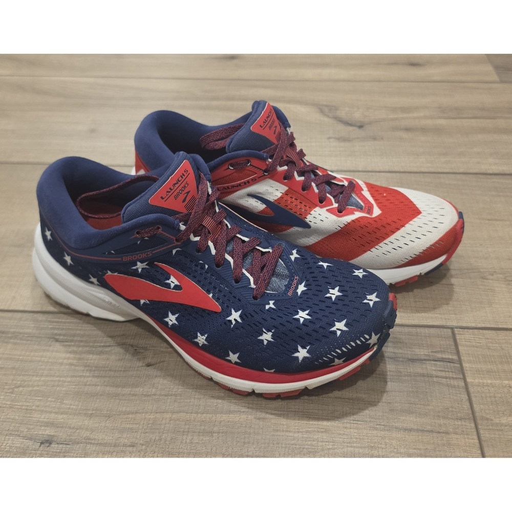 Brooks Launch 5 Running Shoes USA Stars & Stripes Womens Size 7.5